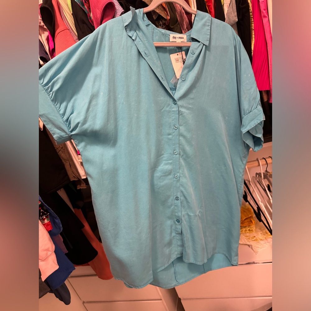 Day + moon blue dress